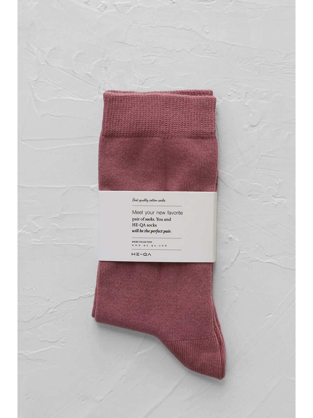 Pembe Düz Soket Çorap Orkide