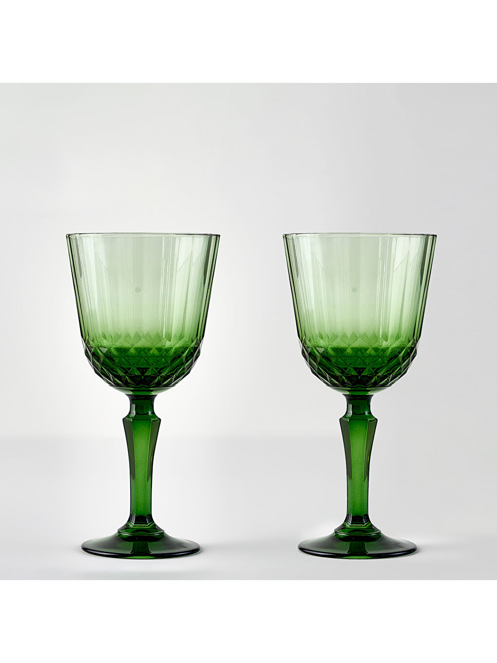 Colore Kesme Kadeh 2'li Yeşil (310 cc)