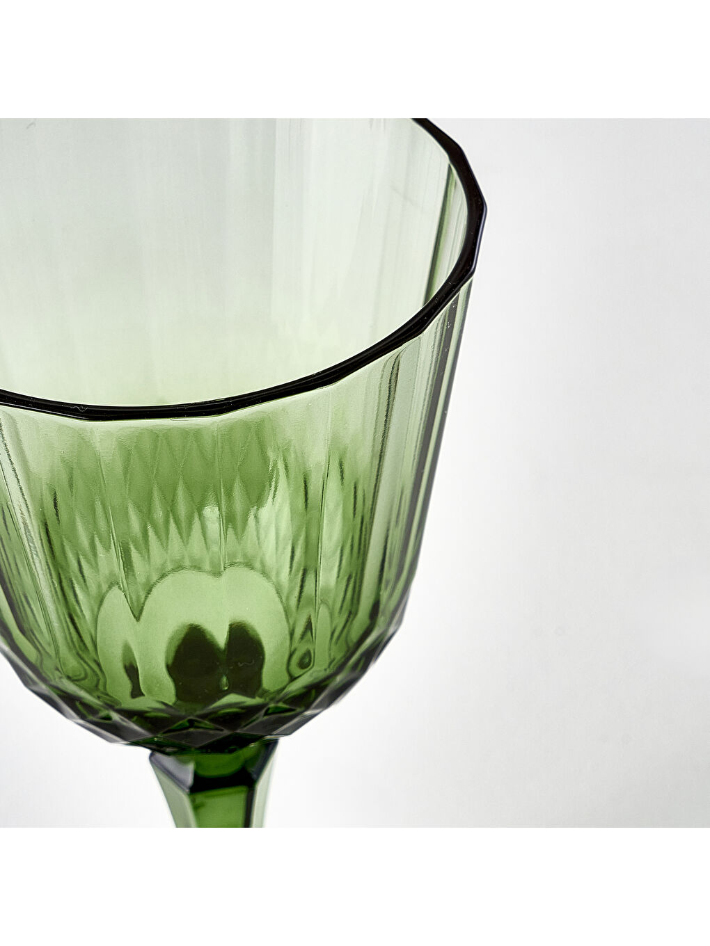 Colore Kesme Kadeh 2'li Yeşil (310 cc)-1