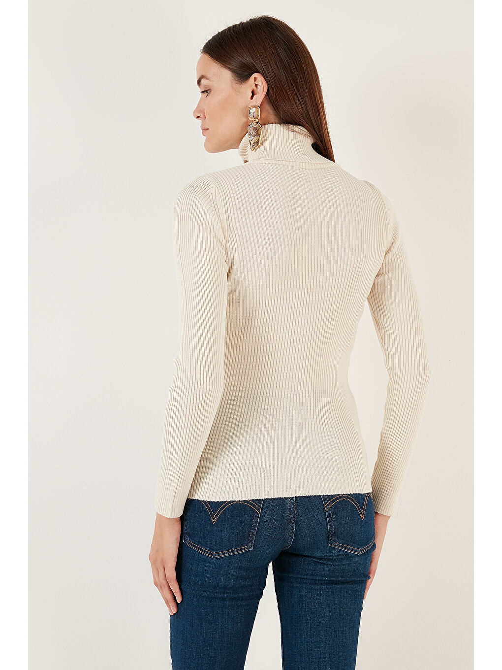 Kahverengi Fitilli Regular Fit Balıkçı Yaka Soft Akrilik 2'li Paket Kazak 4614102S2-4