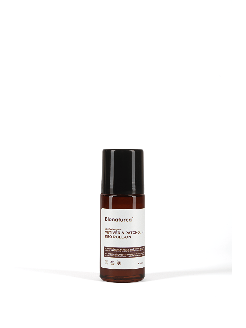 Organik Sertifikalı Vetiver & Paçuli Deo Roll-On 50 ml-Bionaturca
