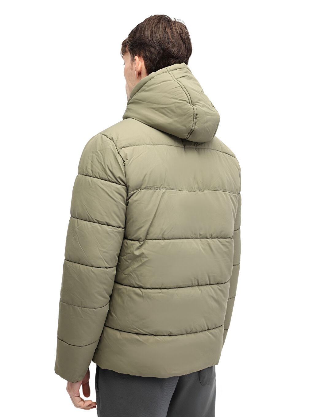 ML BLOCK COAT 5PR Haki Erkek Kısa Şişme Mont-1