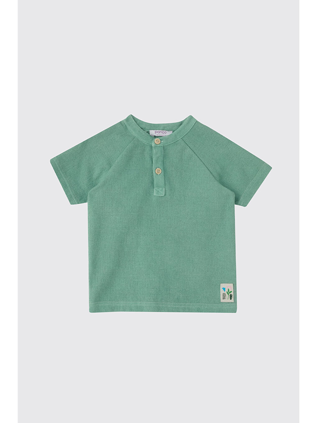 Erkek Bebek Kısa Kollu Yeşil Tişört