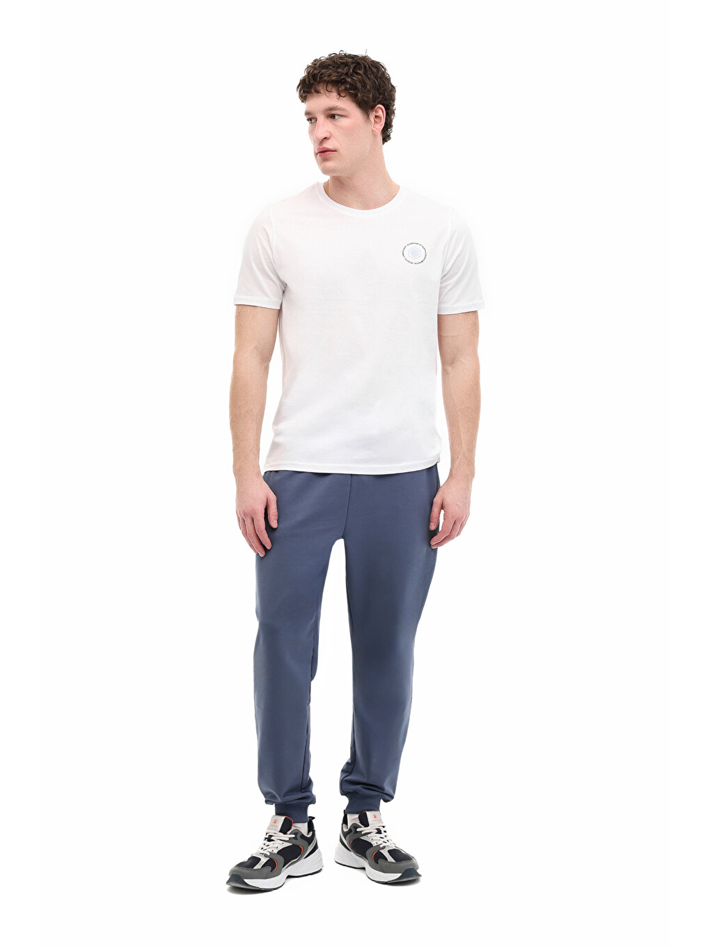Beyaz Erkek Kısa Kol T-Shirt-2