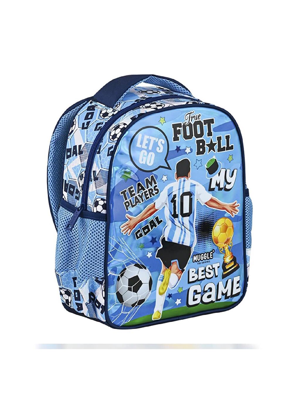 Tek Bölmeli Best Game Anaokulu Çantası Mavi (MU-9113)-2