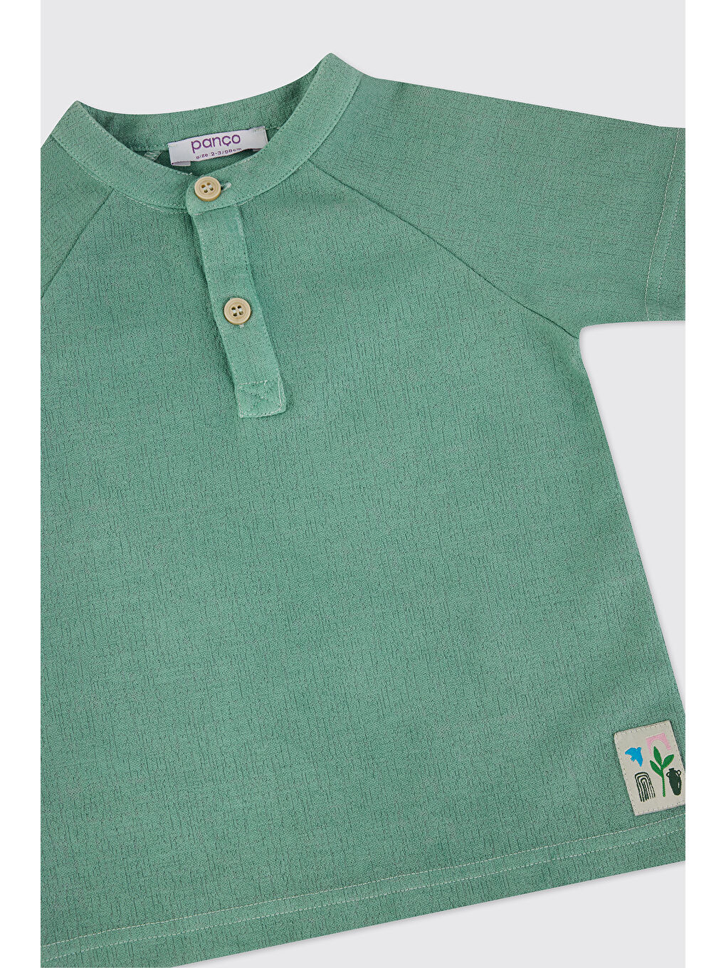 Erkek Bebek Kısa Kollu Yeşil Tişört-2