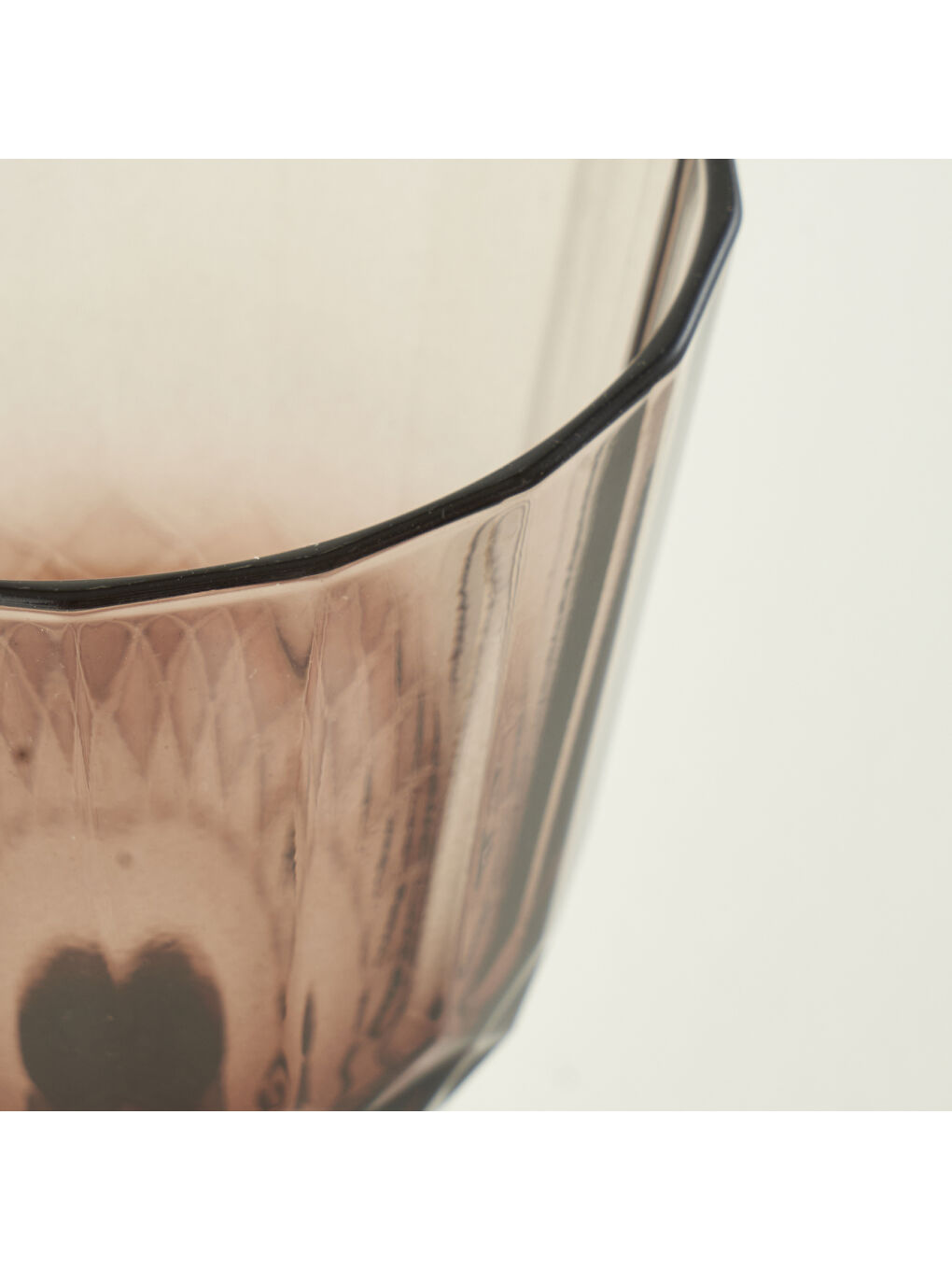 Colore Kesme Kadeh 2'li Kahverengi (310 cc)-1