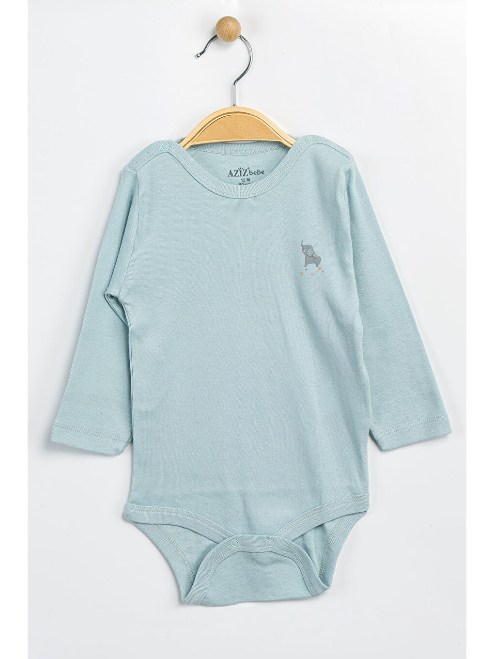 Yeşil Erkek Kız Bebek Çıtçıtlı % 100 Pamuk Body & Zıbın 0 Ay - 12 Ay