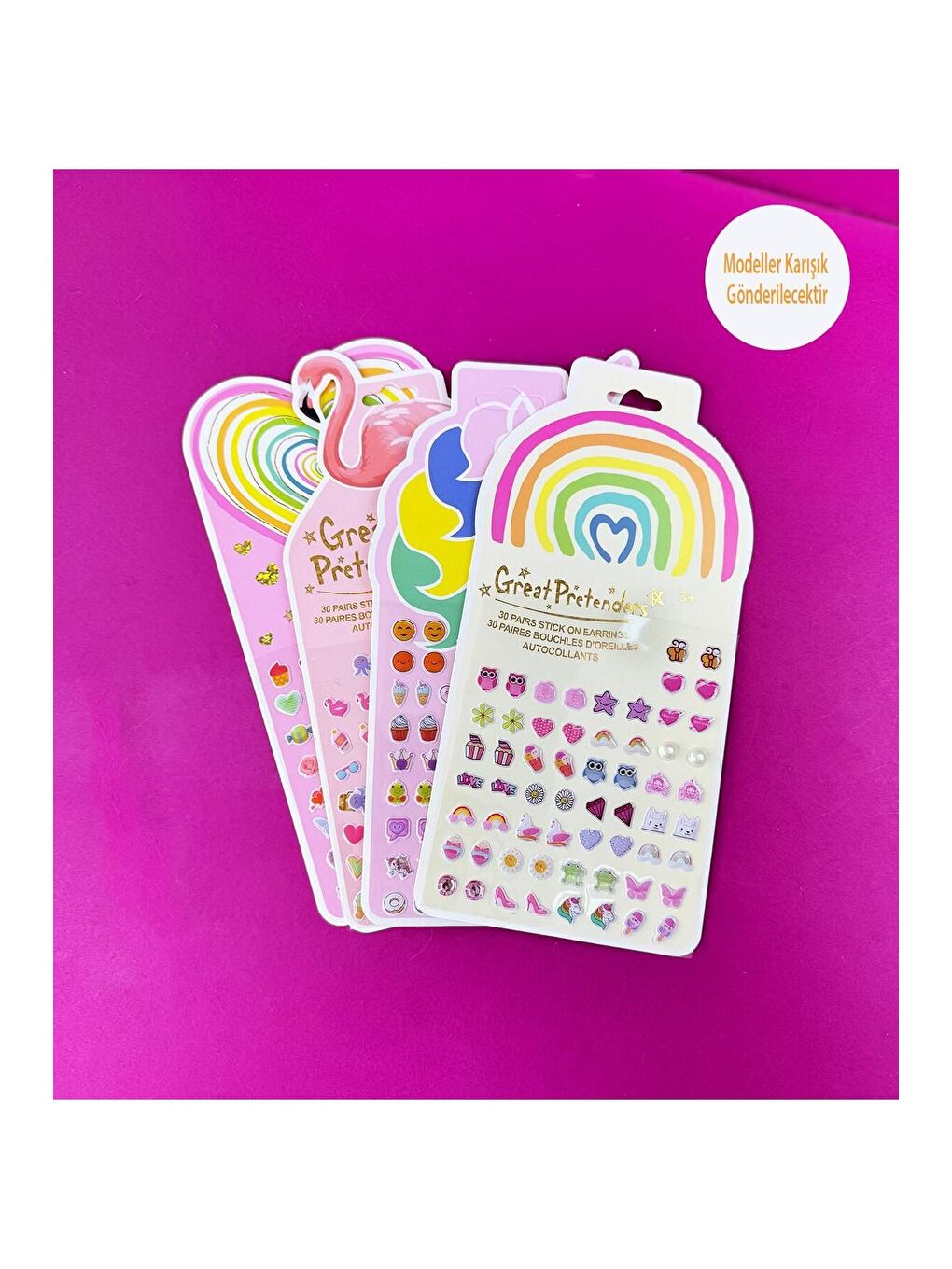 Renkli ve Eğlenceli Kabartmalı Sticker Seti