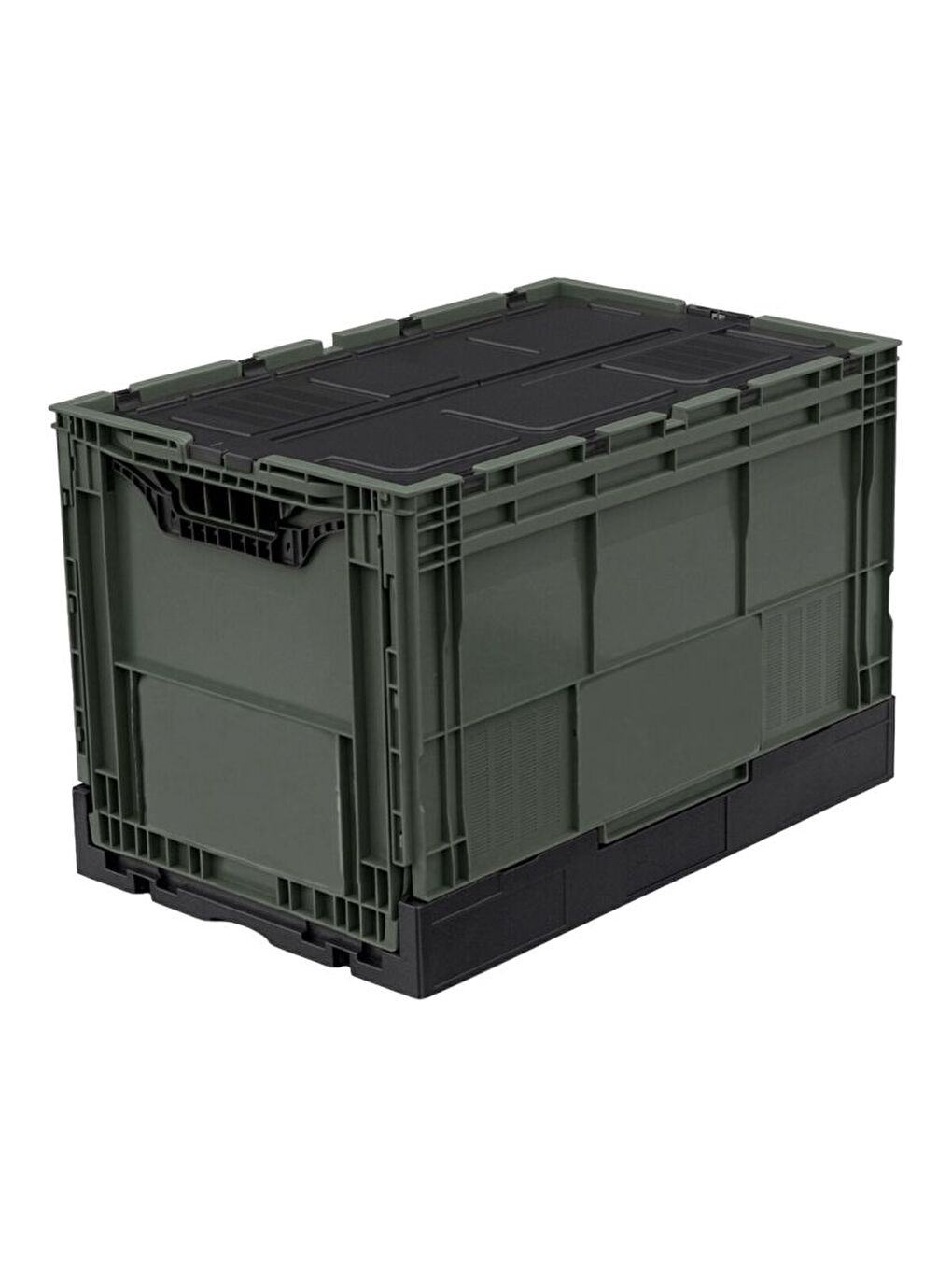 Yeşil Katlanır Kamp Kasası – Kapaklı 80 Litre