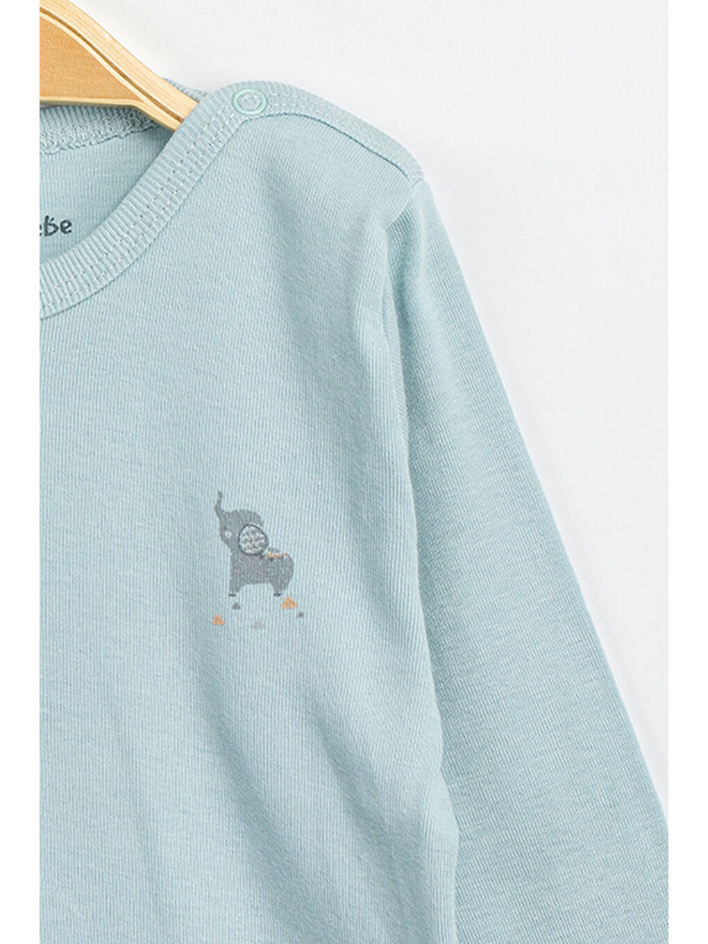 Yeşil Erkek Kız Bebek Çıtçıtlı % 100 Pamuk Body & Zıbın 0 Ay - 12 Ay-2