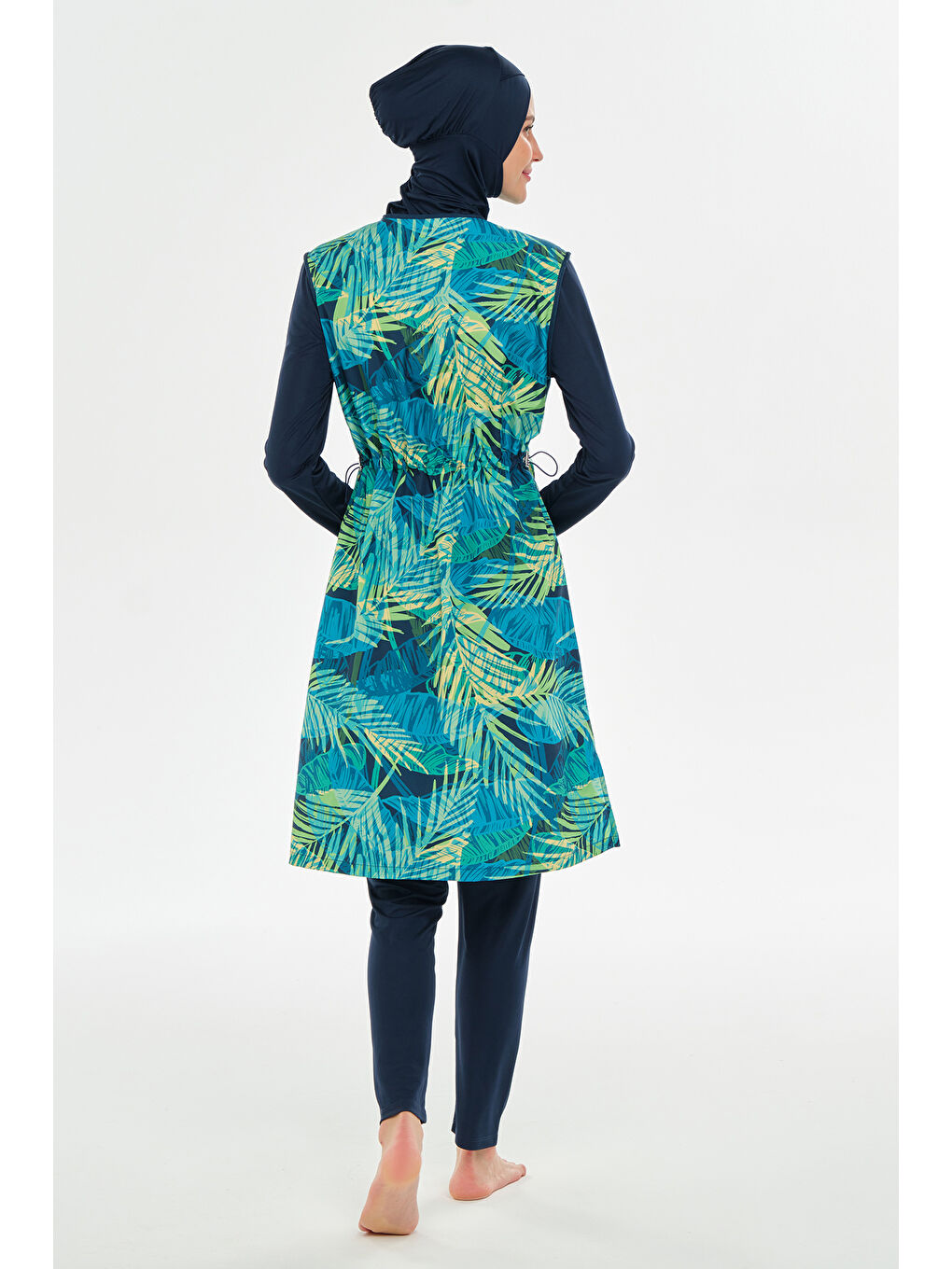Tam Kapalı Tesettür Mayo 3309 Koyu Lacivert-3
