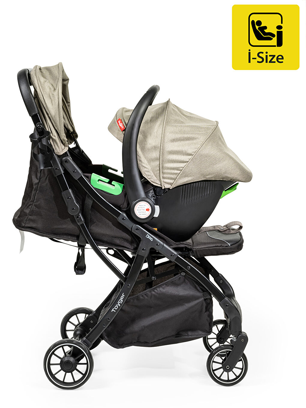 Toyger Travel Sistem Bebek Arabası Kahverengi-9