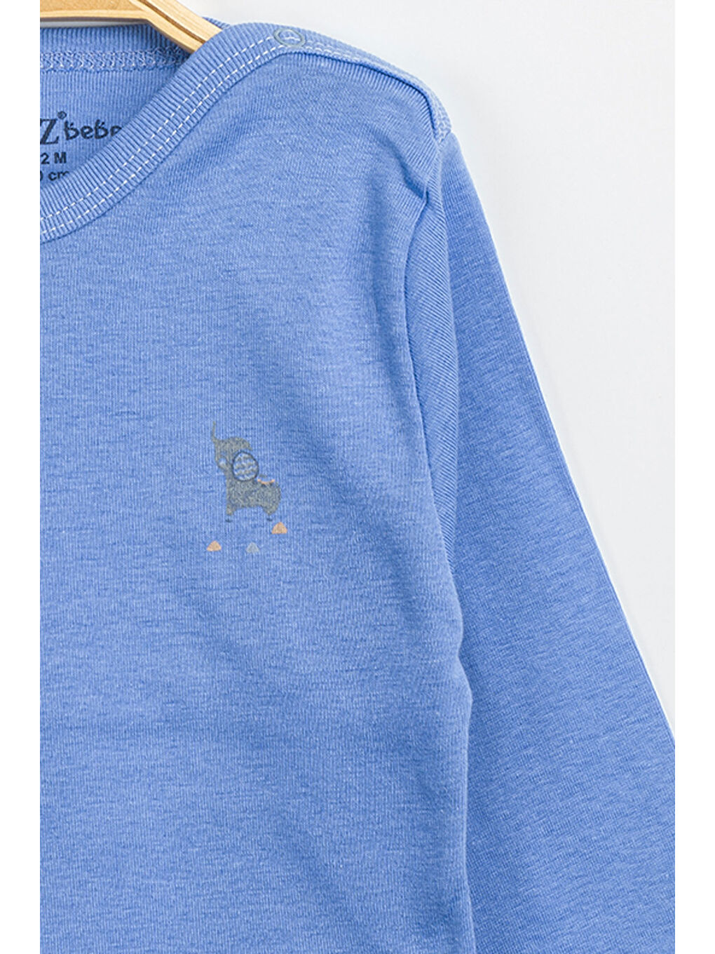 Mor Erkek Kız Bebek Çıtçıtlı % 100 Pamuk Body & Zıbın 0 Ay - 12 Ay-2