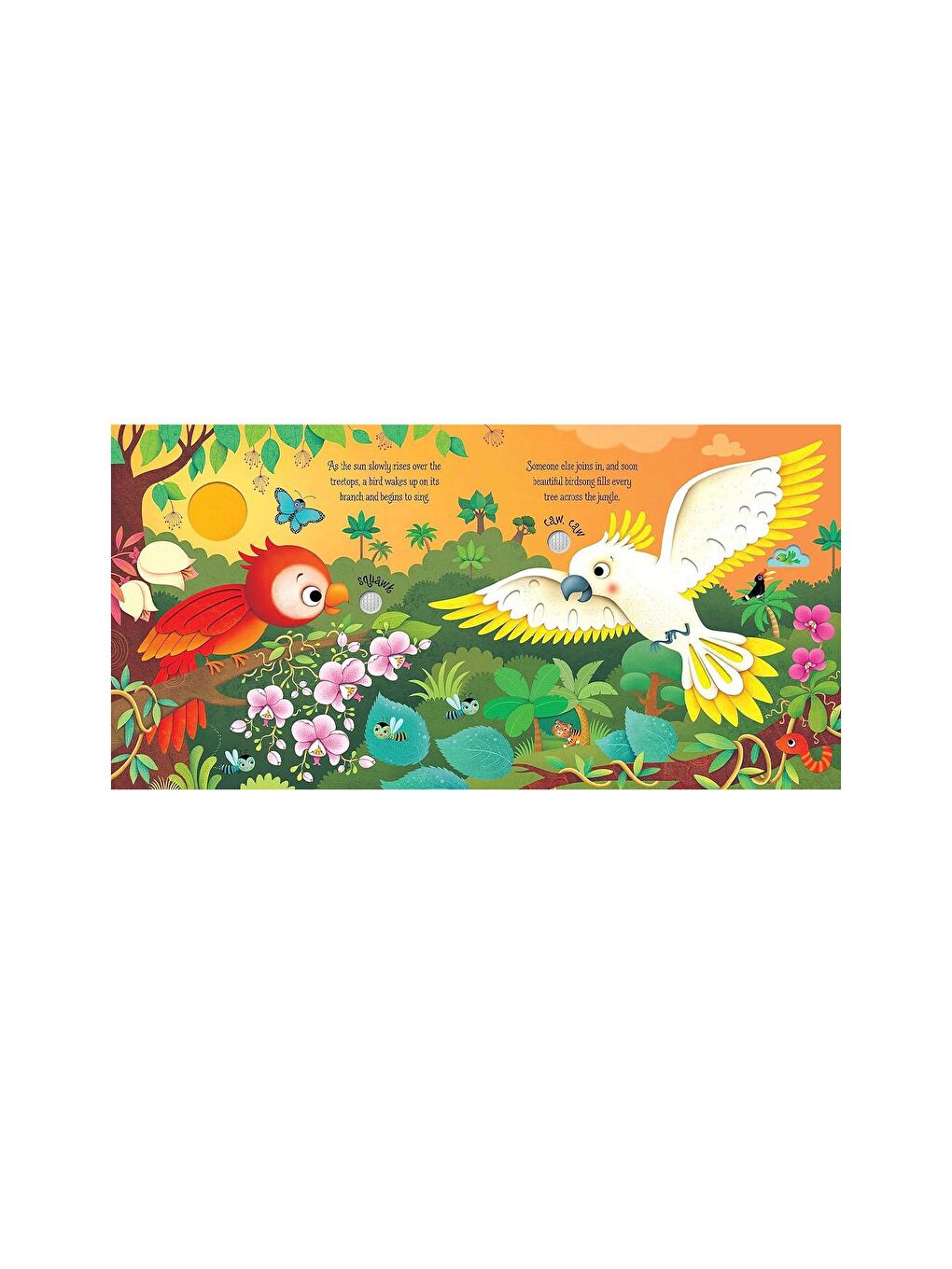 The Usborne Beyaz-Renklibaskı USB - Jungle Sounds - 2