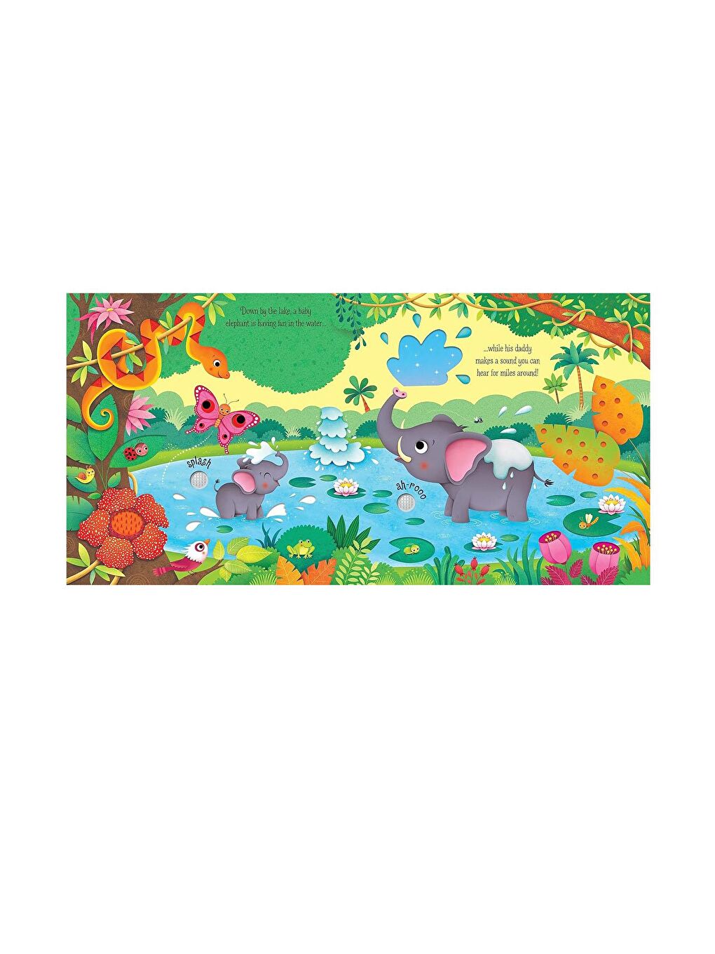 The Usborne Beyaz-Renklibaskı USB - Jungle Sounds - 3