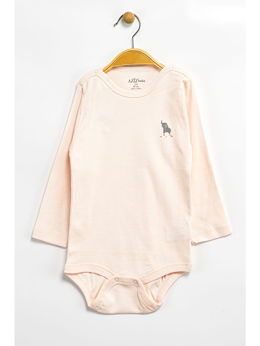 Pembe Erkek Kız Bebek Çıtçıtlı % 100 Pamuk Body & Zıbın 0 Ay - 12 Ay