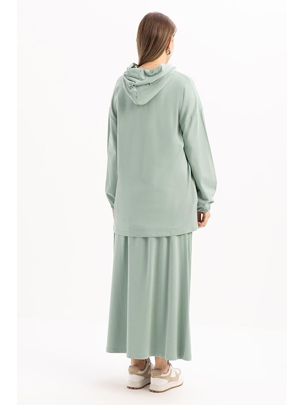 Yeşil Defne-Kapüşonlu Etekli Takım-3