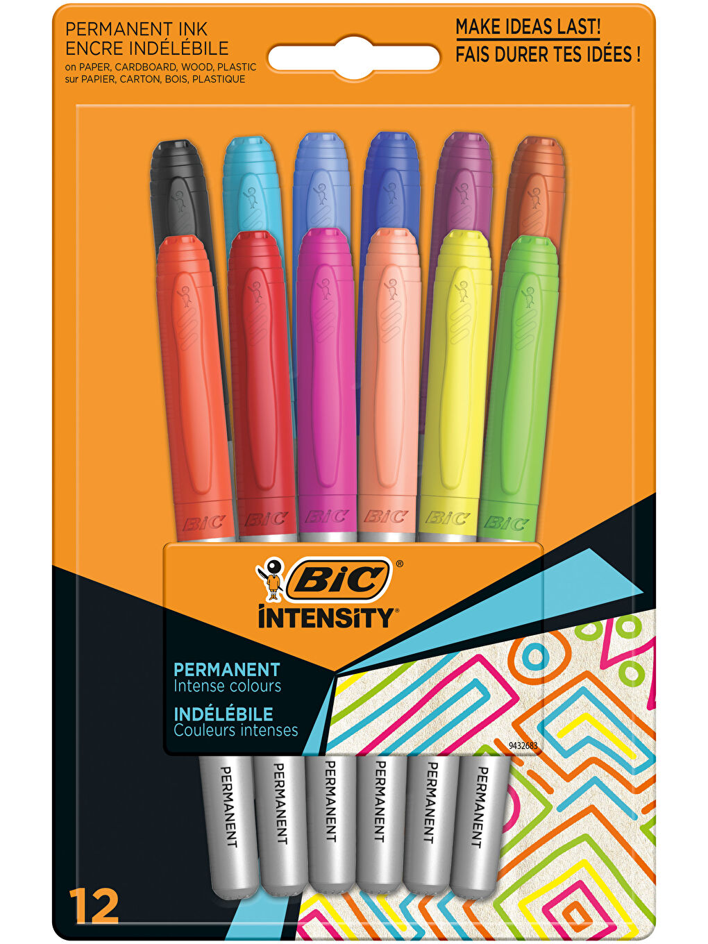 Bic Karışık Intensity Permanent Markör 12 Renk