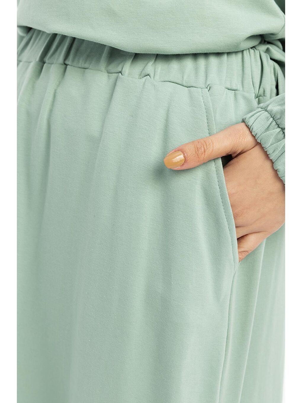 Yeşil Defne-Kapüşonlu Etekli Takım-4