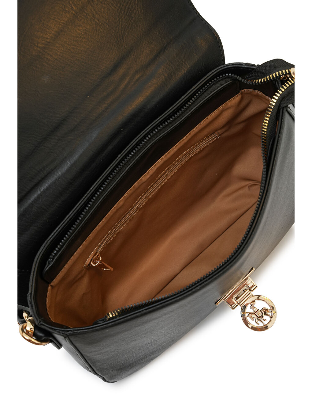 Siyah Kapaklı Kadın Omuz Çantasıı DJ221-3-3