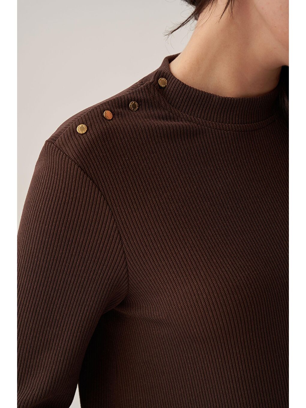 Kahverengi Kahve-Pilise Detaylı Pantolonlu Takım-5