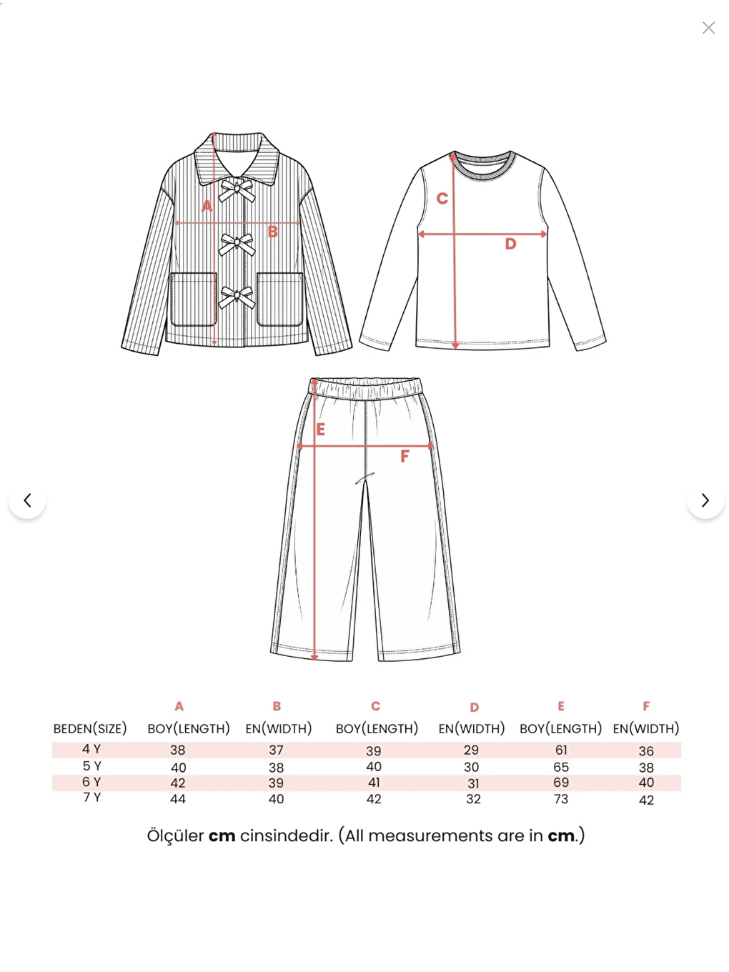 Lacivert Kız Çocuk Pamuklu Bej Çizgili Ceketli 3 Parça Takım-2
