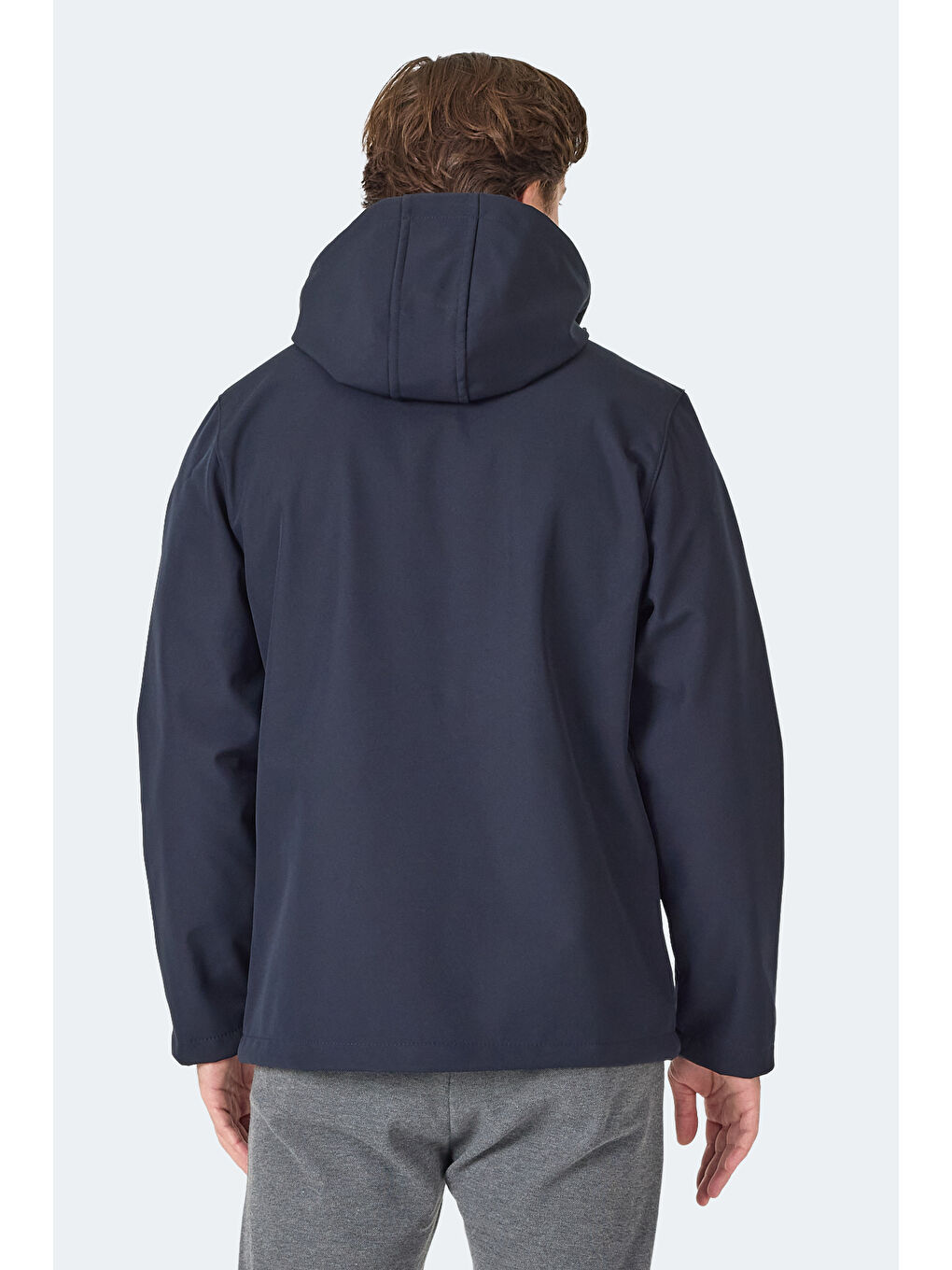 HARMONIC Erkek Kapüşonlu Fermuarlı Lacivert Mont & Kaban-4