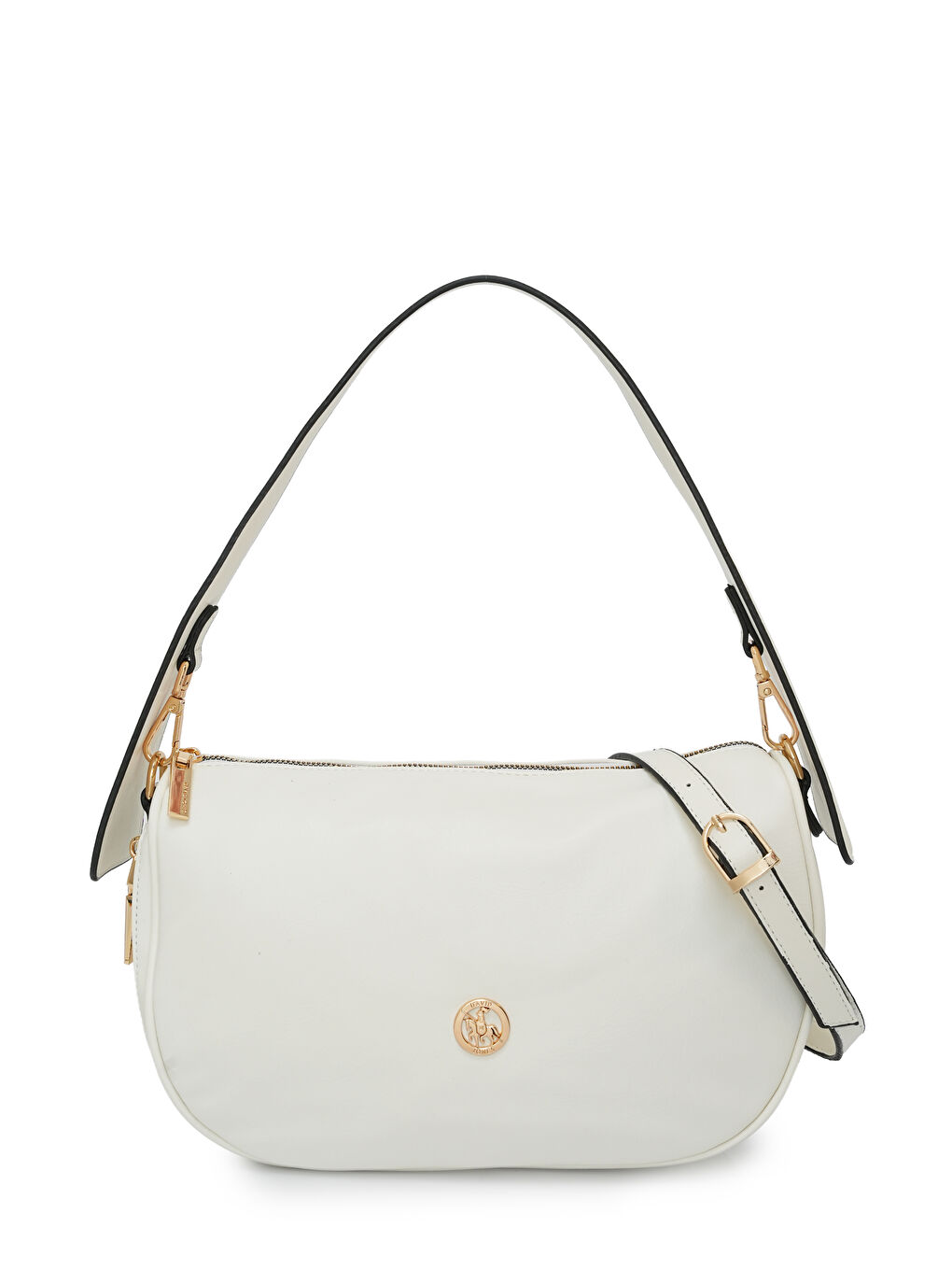 Beyaz Logolu Kadın Omuz Çantası DJ358-1-1