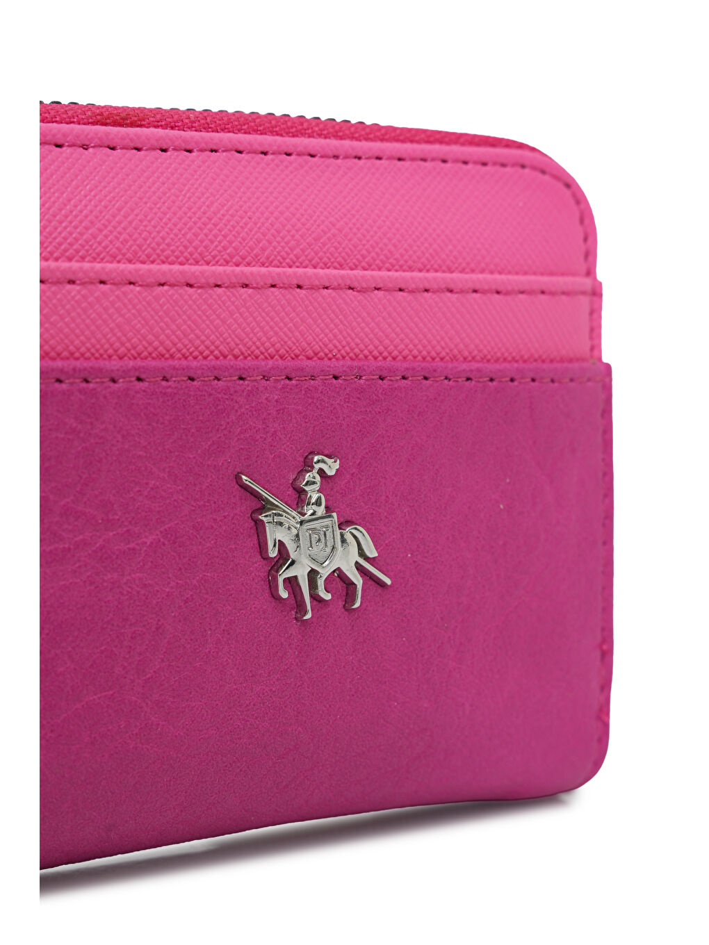 Fuşya Kartlık Bölme Detaylı Mini Cüzdan CZ100-1-2