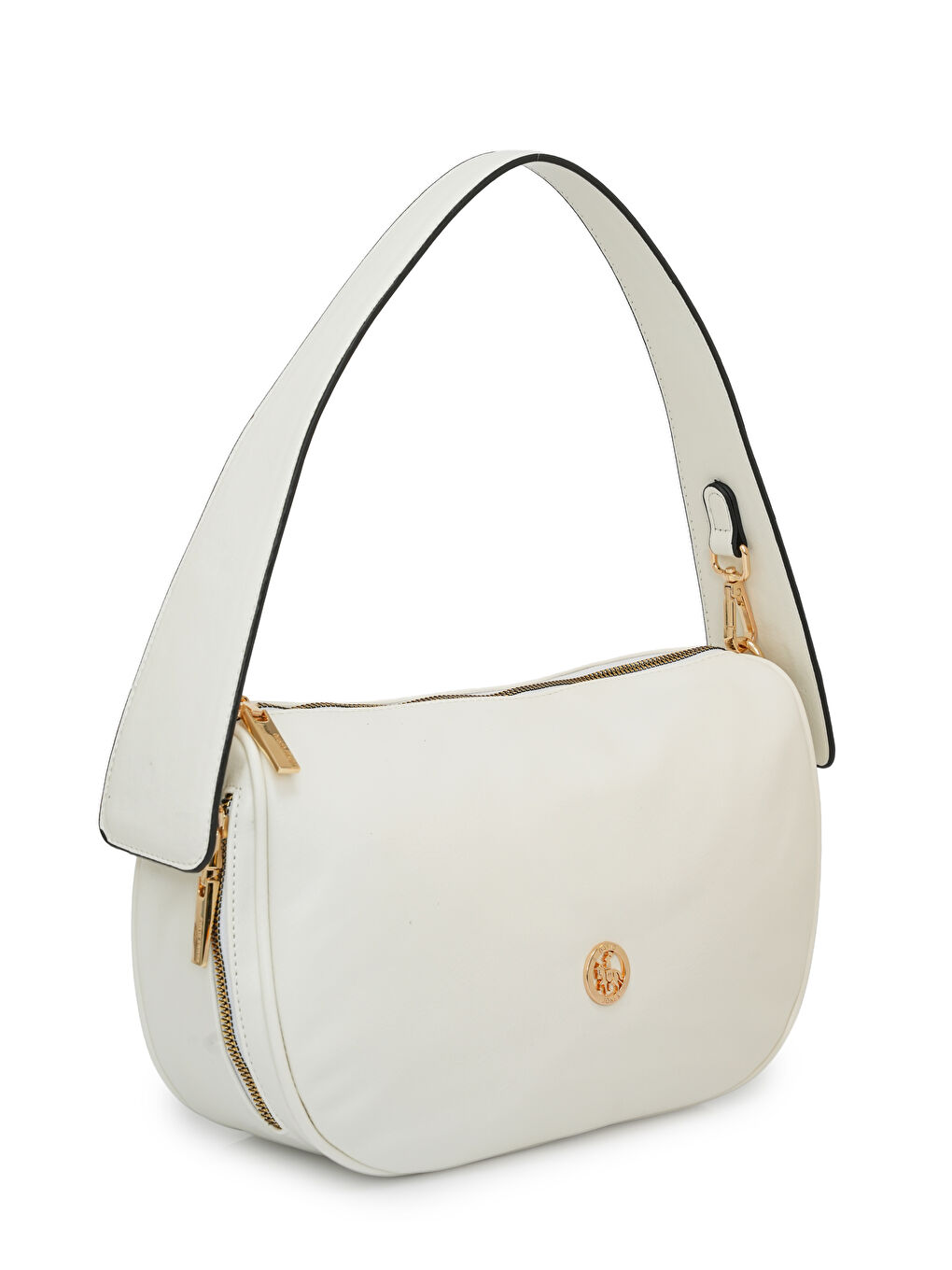 Beyaz Logolu Kadın Omuz Çantası DJ358-1-2