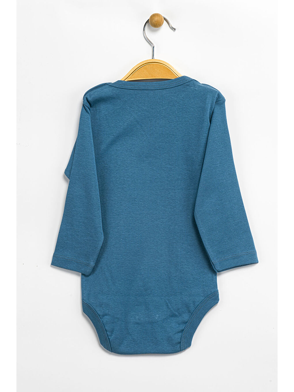 Petrol Erkek Kız Bebek Çıtçıtlı % 100 Pamuk Body & Zıbın 0 Ay - 12 Ay-1