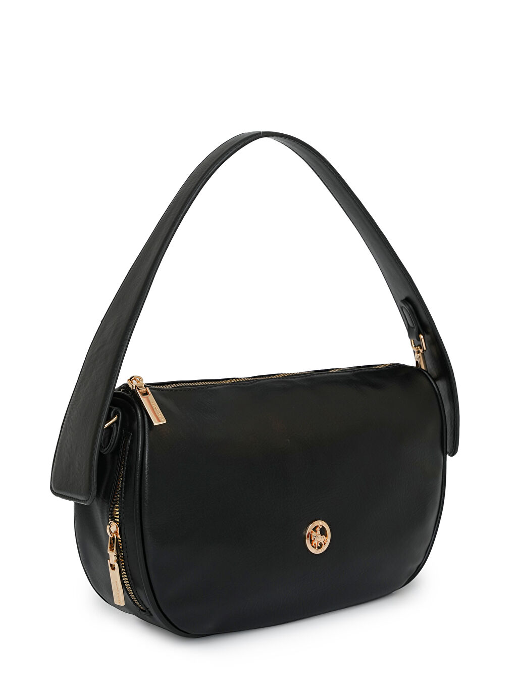 Siyah Logolu Kadın Omuz Çantası DJ358-1-2