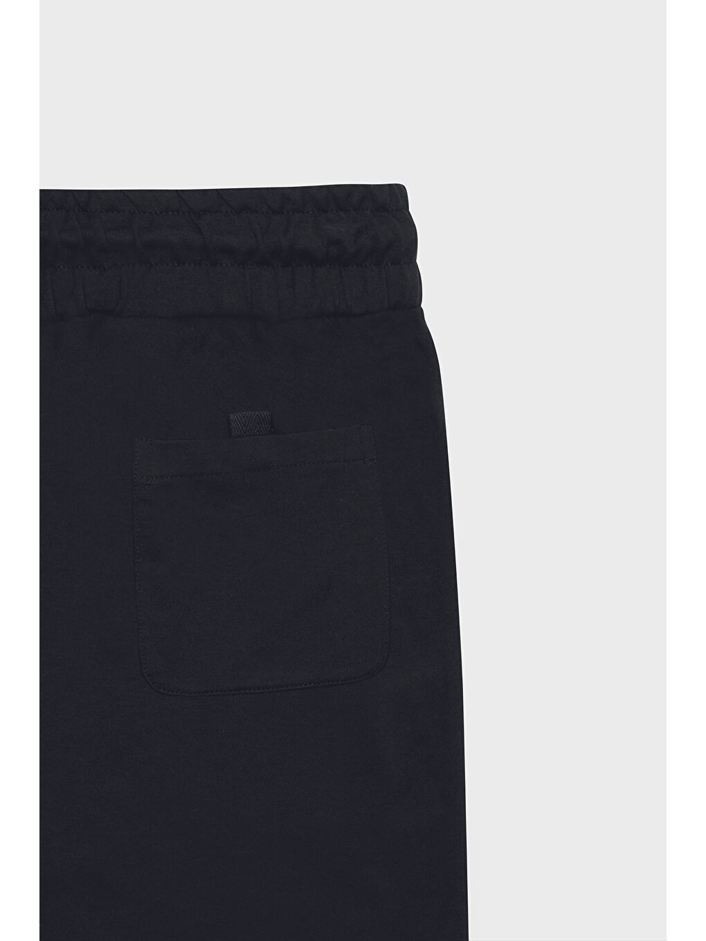 Erkek Siyah Standart Fit Normal Kesim Pamuklu Cepli Şort-7