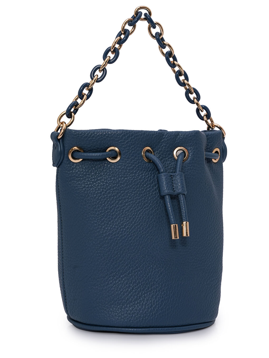 Mavi Zincir Detaylı Büzgülü Kadın Omuz Çantası MB03-2