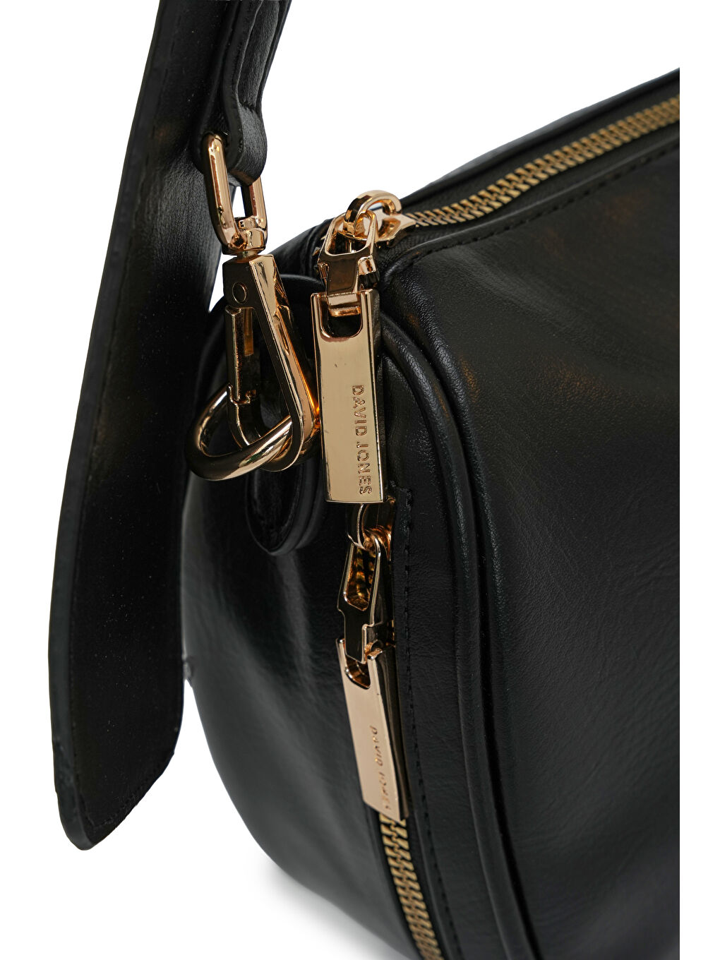 Siyah Logolu Kadın Omuz Çantası DJ358-1-4