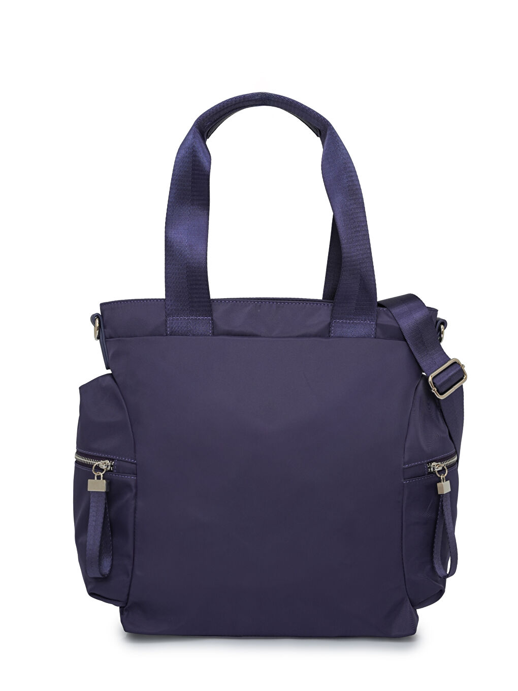 Mor Fermuarlı Yan Cepli Kadın Omuz Çantası MB21-1