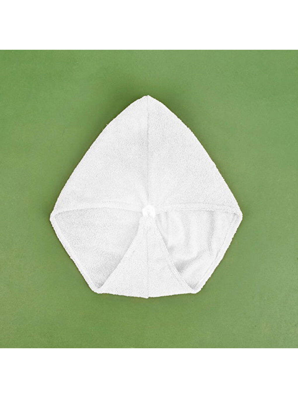 Mikrofiber Saç Havlusu - Beyaz - 57x27 cm-2