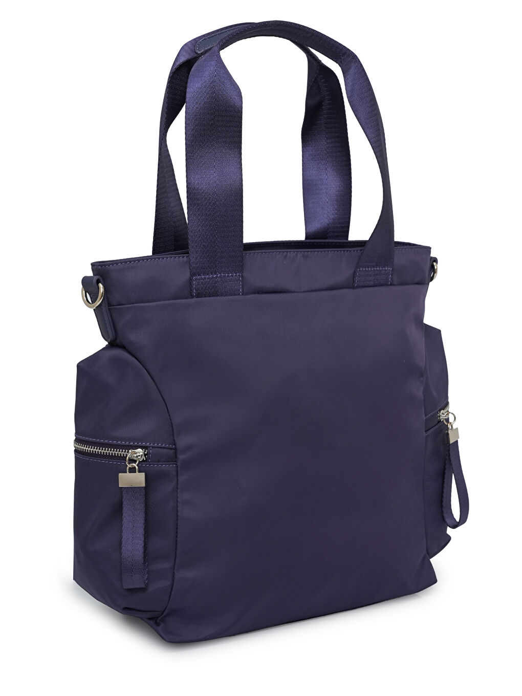 Mor Fermuarlı Yan Cepli Kadın Omuz Çantası MB21-2