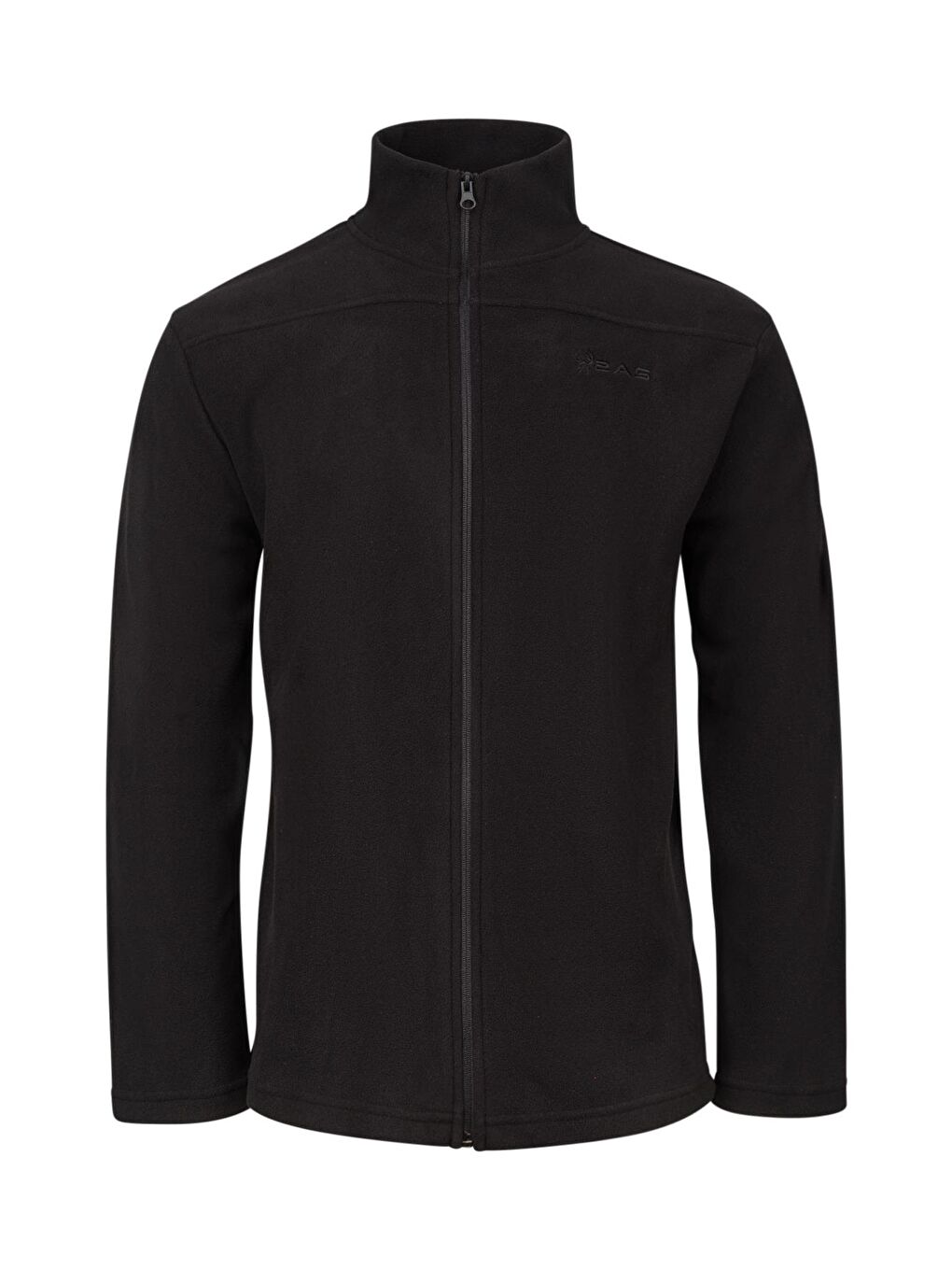 Larry Erkek Tam Fermuarlı Polar Sweatshirt Siyah