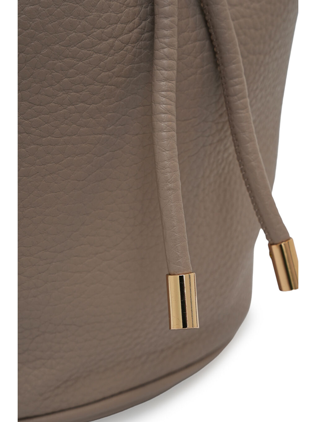 Bej Zincir Detaylı Büzgülü Kadın Omuz Çantası MB03-3