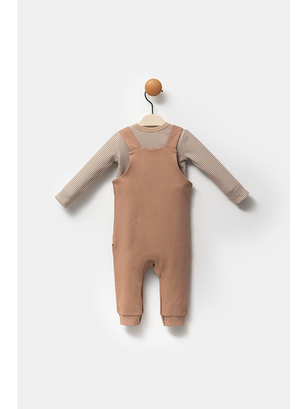 Karışık Unisex Bebek Pamuklu Salopet Ve Uzun Kollu T-Shirt 2'Li Takım – Hediye Kutulu-2