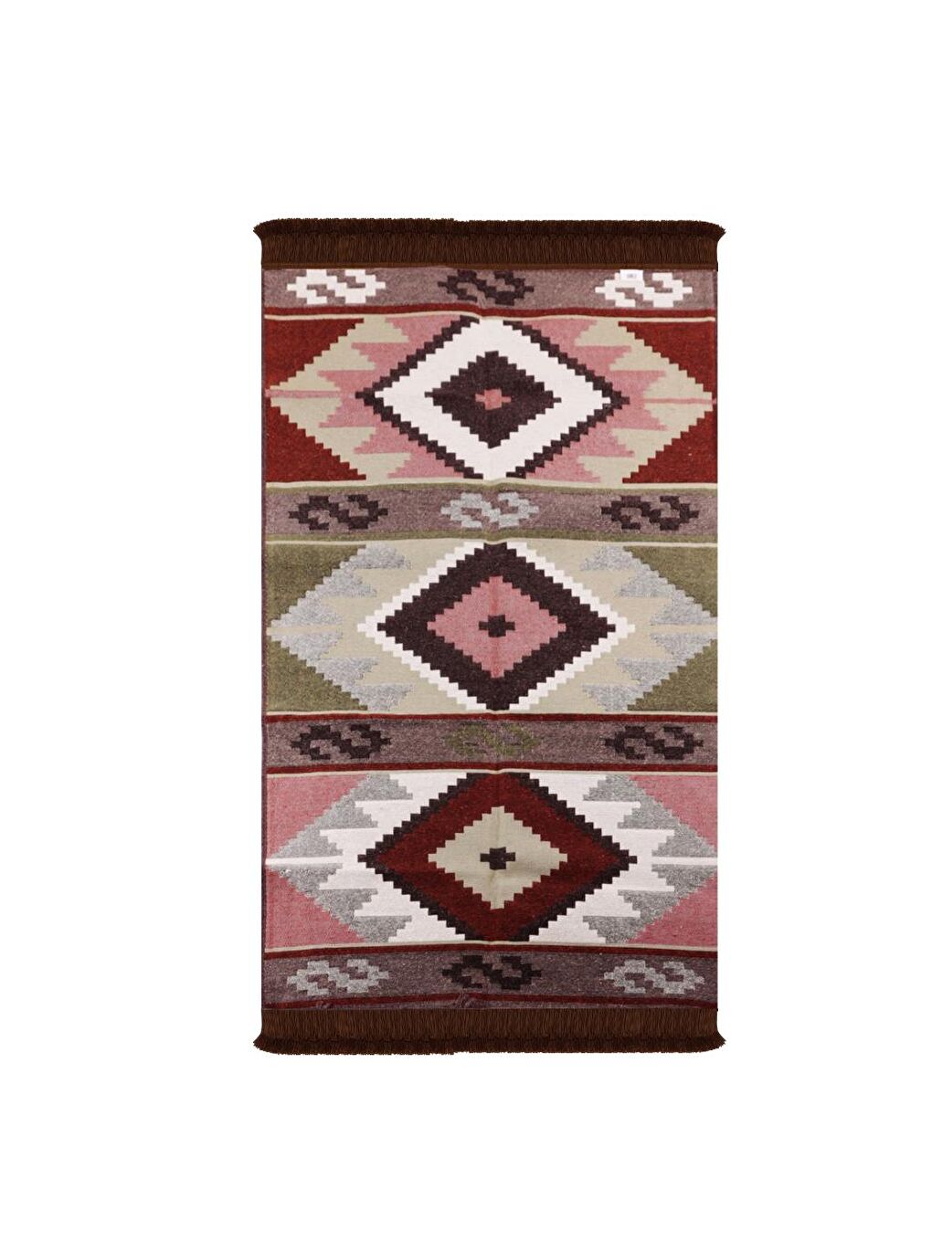 Karışık Çift Taraflı Kilim, Makinede Yıkanabilir, Modern Desenli, 80*150 cm, SA1583B-1