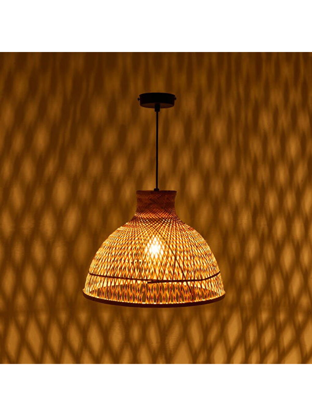 Bej İbiza Bambu Sarkıt - Natürel - 40 cm-2