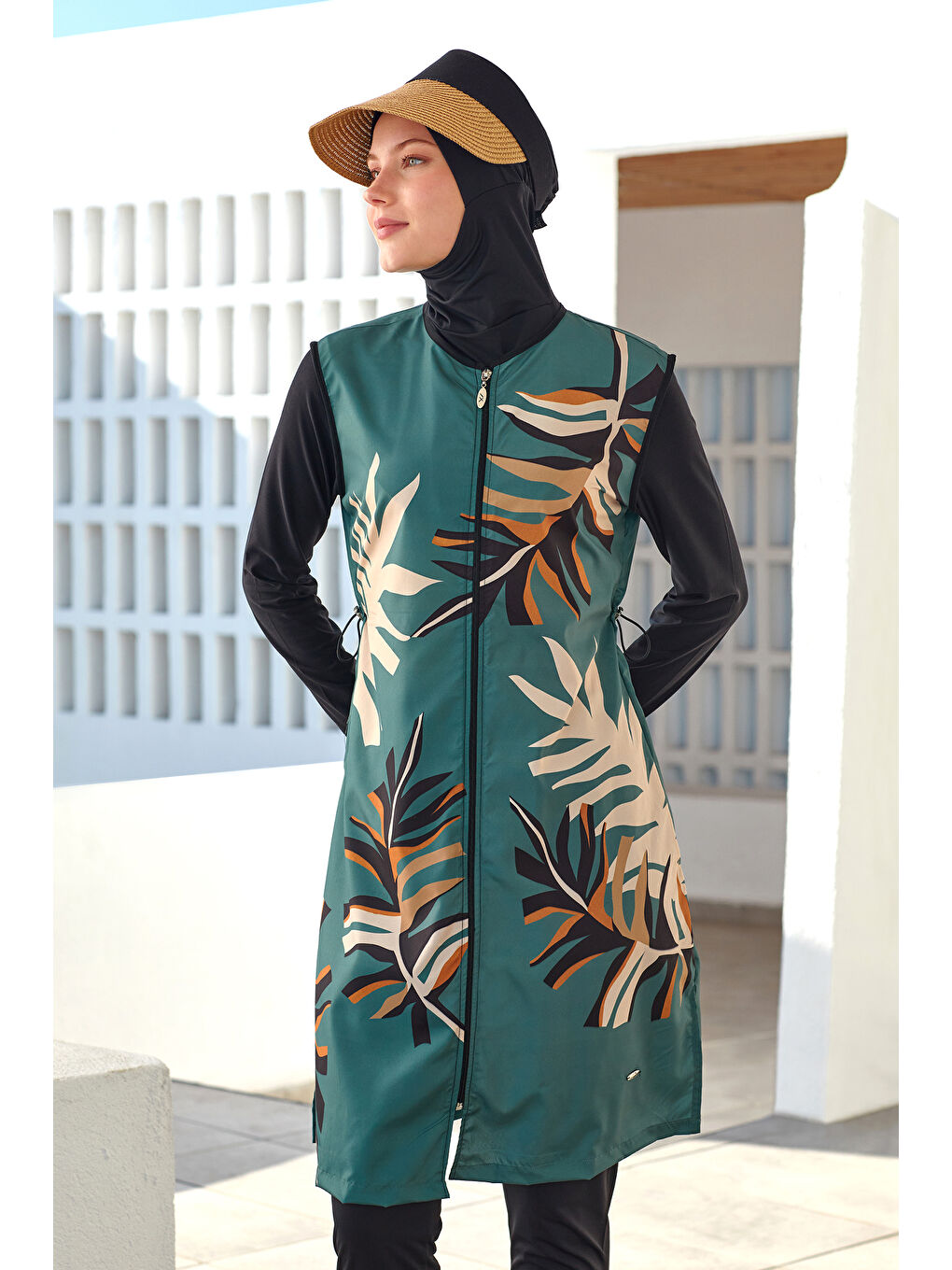 Tam Kapalı Tesettür Mayo 1305 Siyah05