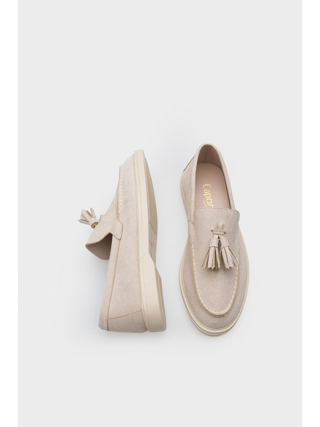 Bej Ronnica Kadın Loafer-4