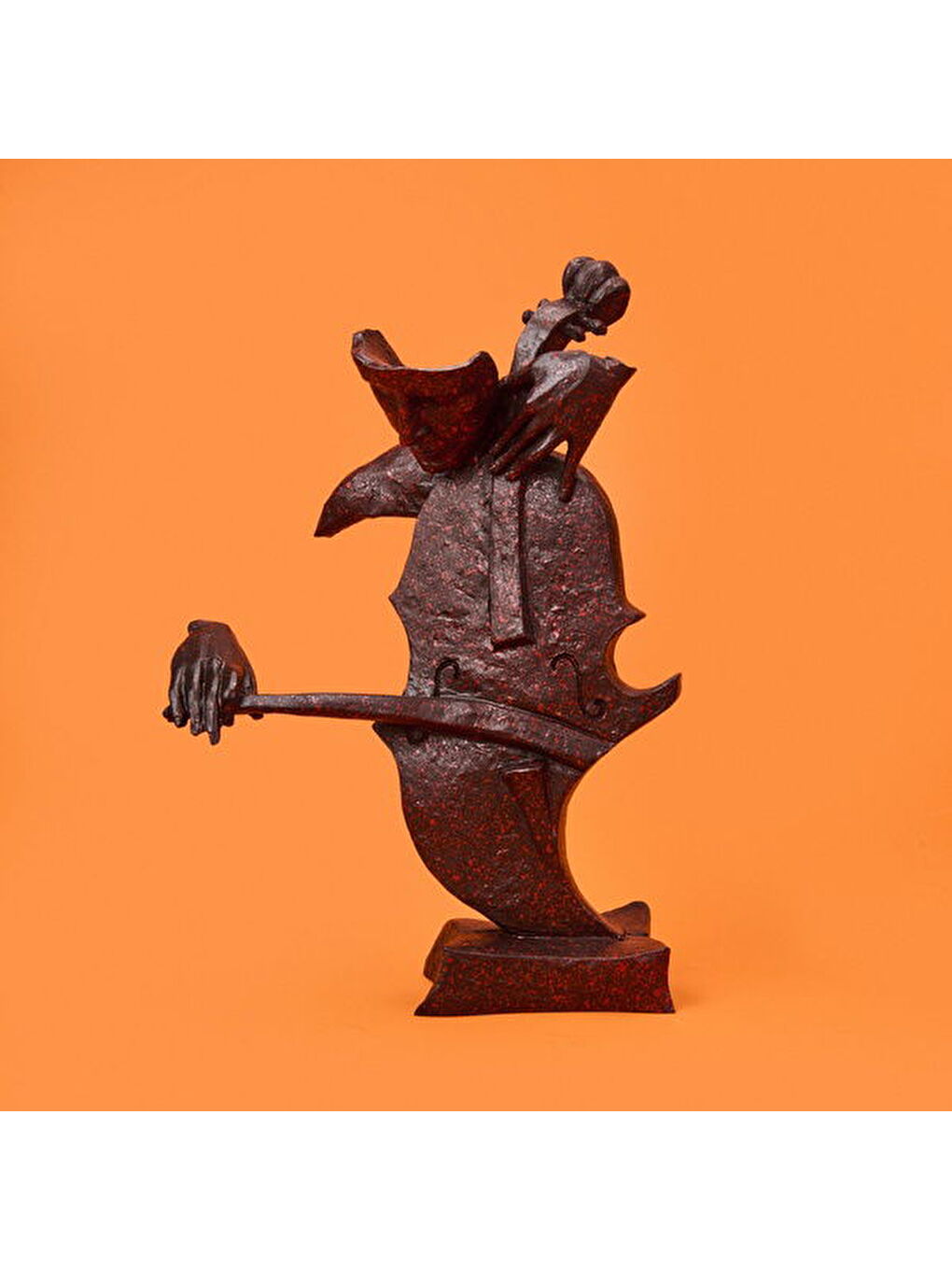 Gri Deco Violoncelista Dekor - Gümüş - 32 cm