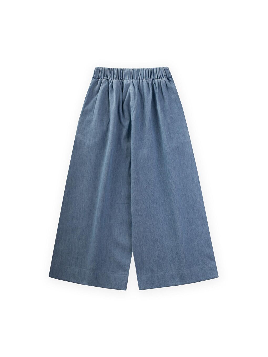Geniş Paça Jean Pantolon 4-12 Yaş A Mavi-1