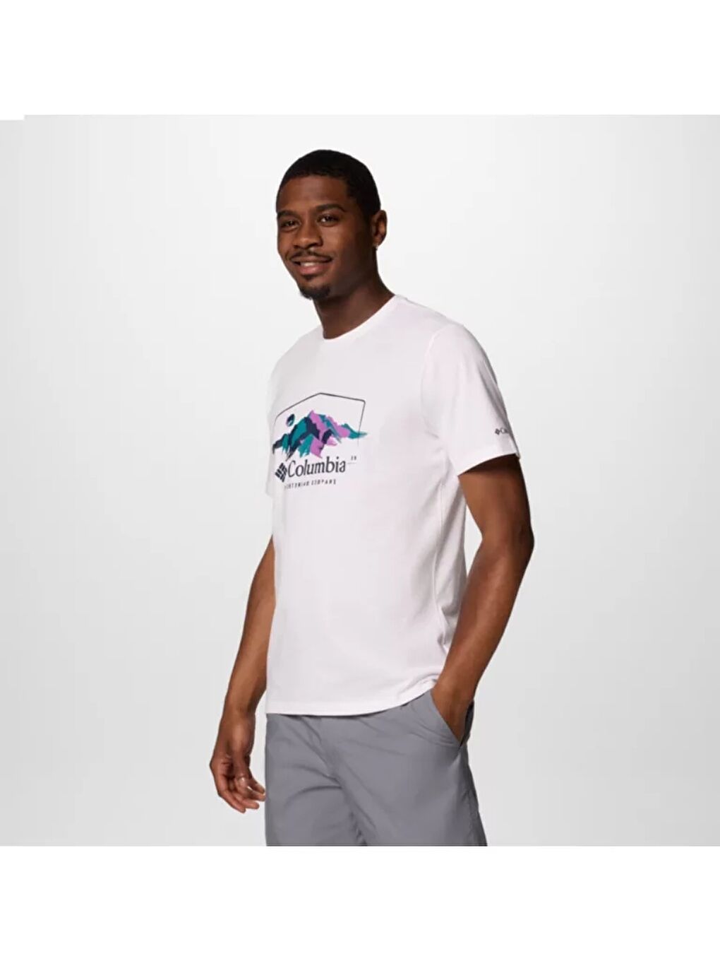 Beyaz CSC M Brush With Nature SS Tee Erkek Kısa Kollu Tişört CS0411-2