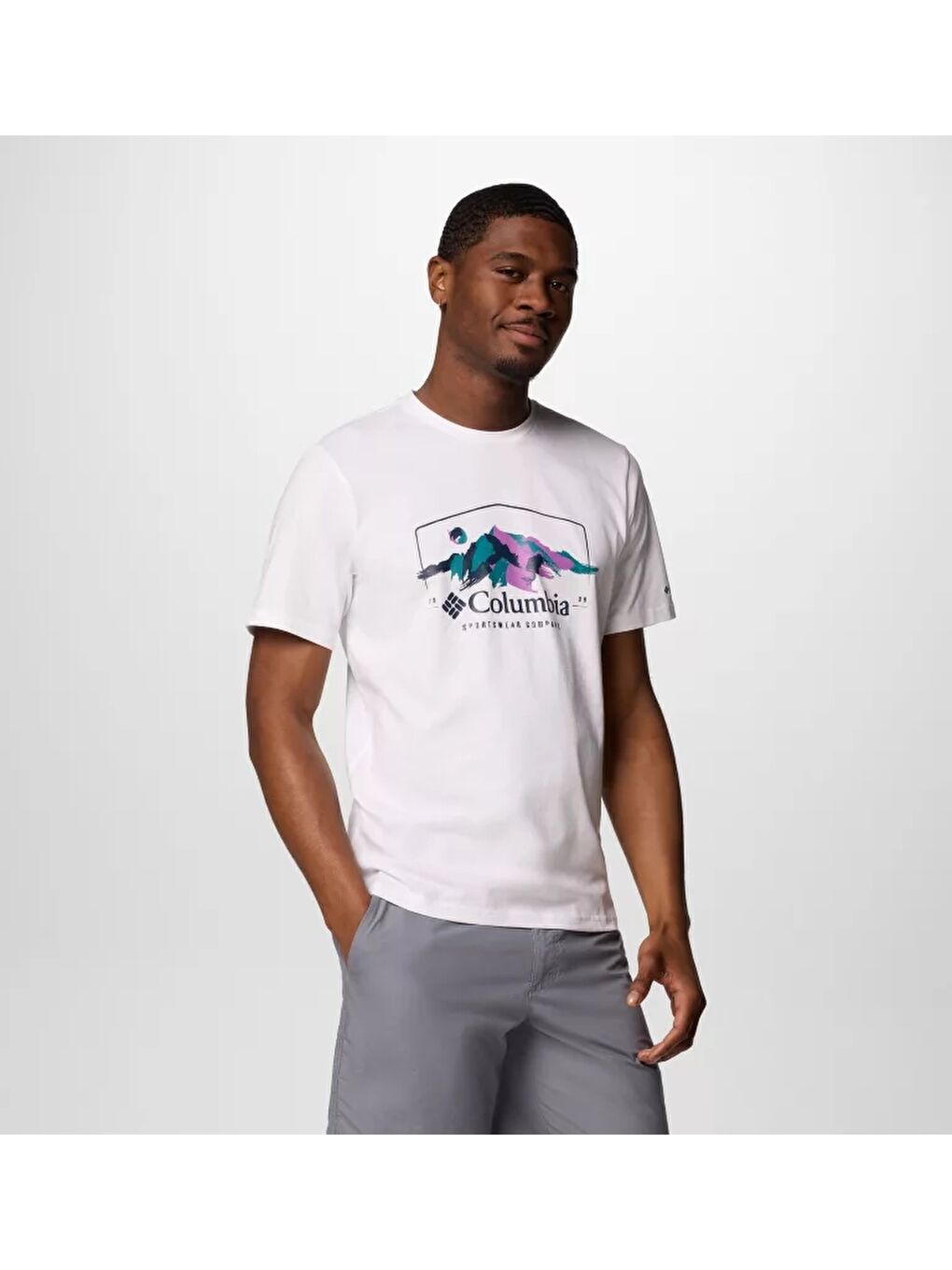 Beyaz CSC M Brush With Nature SS Tee Erkek Kısa Kollu Tişört CS0411-3